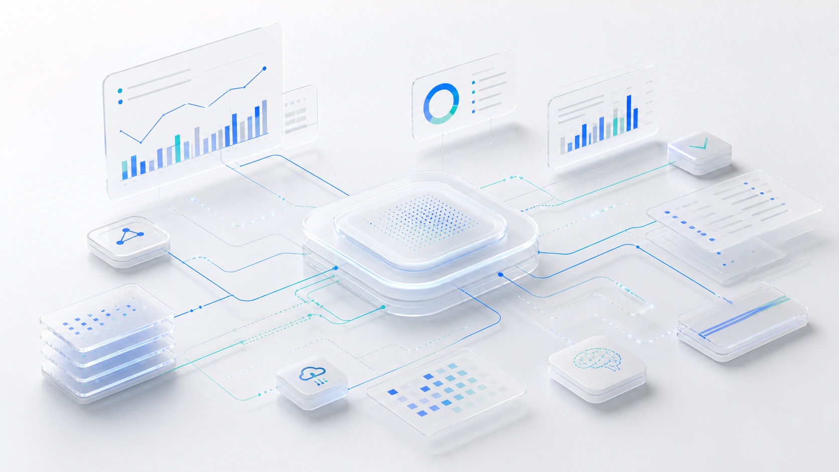 Abstract AI-enabled reporting and digital operations system